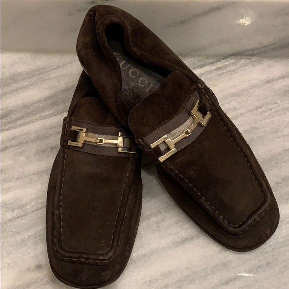 gucci suede drivers
